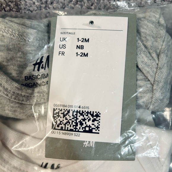 H&M Organic Cotton Bodysuits (set of 5) - Picture 3 of 3